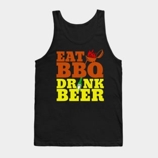 Eat BBQ Drink Beer Tank Top